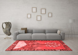 Traditional Red Washable Rugs