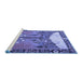 Sideview of Machine Washable Animal Blue Traditional Rug, wshtr4243blu