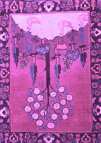 Animal Purple Traditional Rug, tr4243pur