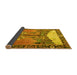 Sideview of Animal Yellow Traditional Rug, tr4243yw