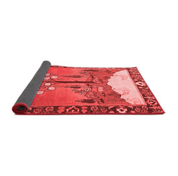 Animal Red Traditional Area Rugs