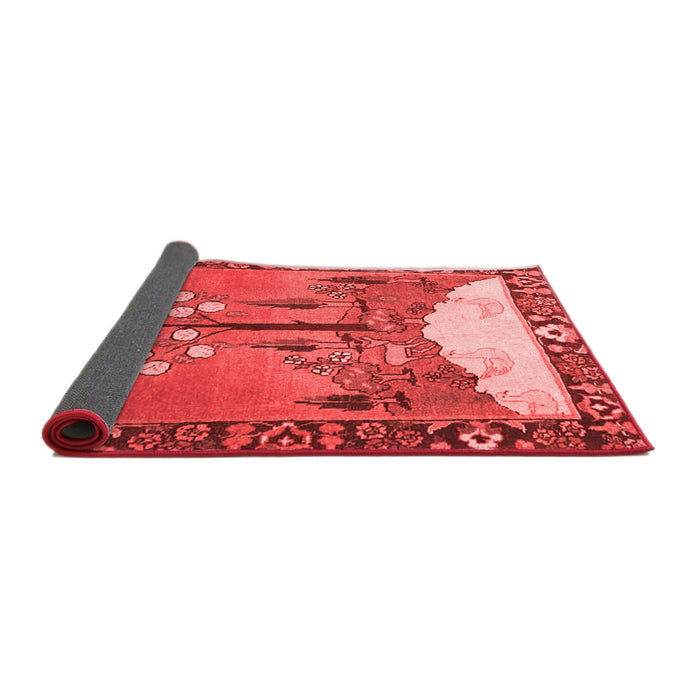 Animal Red Traditional Area Rugs
