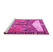 Sideview of Machine Washable Animal Pink Traditional Rug, wshtr4243pnk