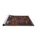 Sideview of Machine Washable Traditional Brown Rug, wshtr4244