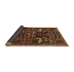 Sideview of Animal Brown Traditional Rug, tr4244brn