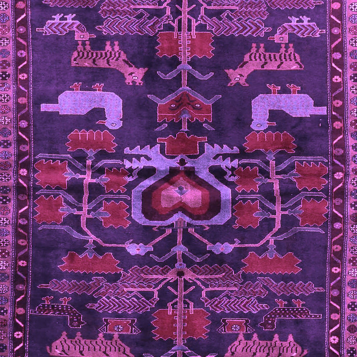 Machine Washable Animal Purple Traditional Area Rugs, wshtr4244pur