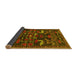 Sideview of Animal Yellow Traditional Rug, tr4244yw