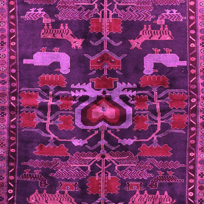 Machine Washable Animal Pink Traditional Rug, wshtr4244pnk