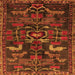 Serging Thickness of Animal Orange Traditional Rug, tr4244org