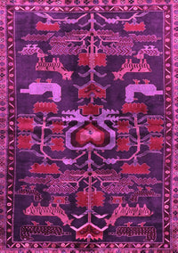 Animal Pink Traditional Rug, tr4244pnk