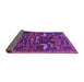 Sideview of Animal Purple Traditional Rug, tr4244pur