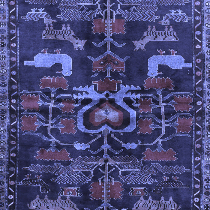Animal Blue Traditional Rug, tr4244blu