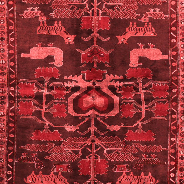 Animal Red Traditional Area Rugs