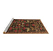 Sideview of Machine Washable Animal Brown Traditional Rug, wshtr4244brn