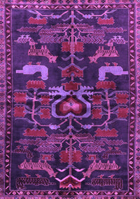 Animal Purple Traditional Rug, tr4244pur