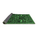 Sideview of Animal Emerald Green Traditional Rug, tr4244emgrn