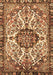 Machine Washable Persian Brown Traditional Rug, wshtr4245brn