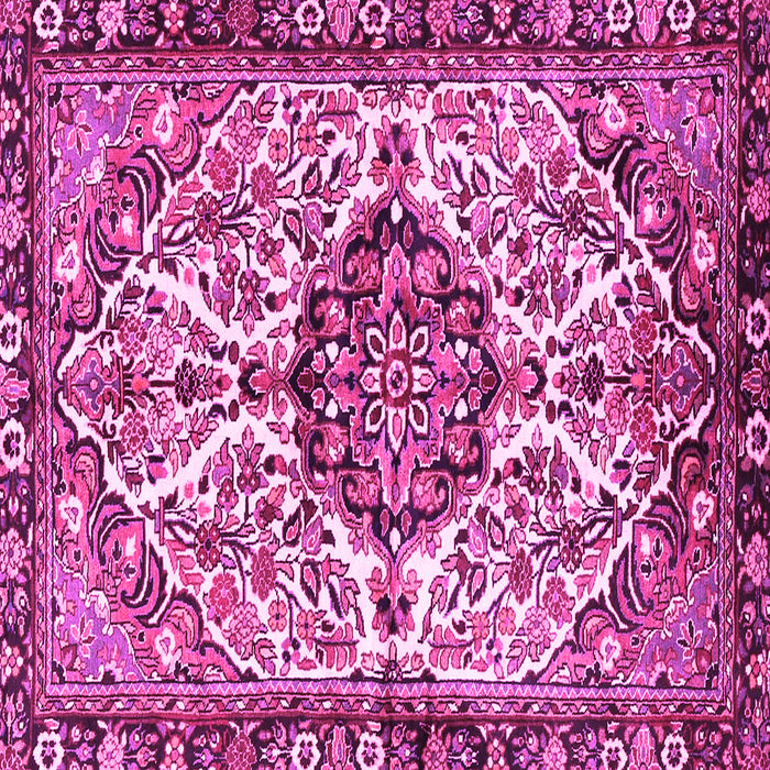 Square Machine Washable Persian Pink Traditional Rug, wshtr4245pnk
