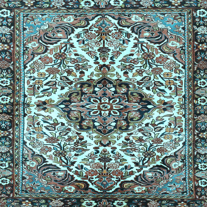 Square Persian Light Blue Traditional Rug, tr4245lblu