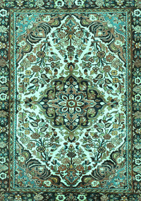 Persian Turquoise Traditional Rug, tr4245turq