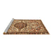 Sideview of Machine Washable Persian Brown Traditional Rug, wshtr4245brn