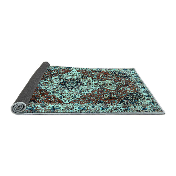 Sideview of Persian Light Blue Traditional Rug, tr4246lblu