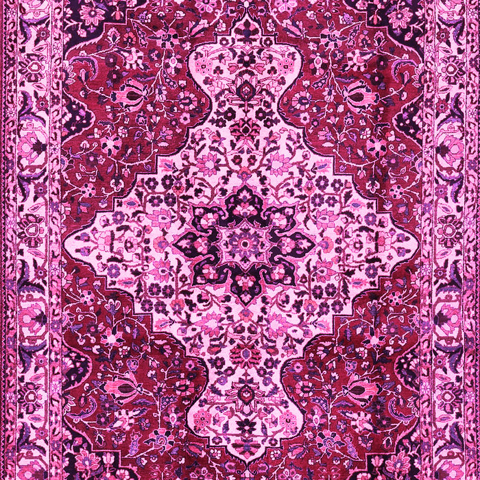 Machine Washable Persian Pink Traditional Rug, wshtr4246pnk