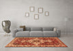 Machine Washable Persian Orange Traditional Area Rugs in a Living Room, wshtr4246org