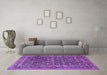 Machine Washable Persian Purple Traditional Area Rugs in a Living Room, wshtr4247pur