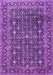 Machine Washable Persian Purple Traditional Area Rugs, wshtr4247pur