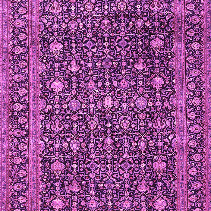 Machine Washable Persian Pink Traditional Rug, wshtr4247pnk