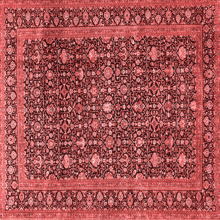 Machine Washable Persian Red Traditional Rug, wshtr4247red