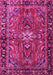 Machine Washable Persian Pink Traditional Rug, wshtr4248pnk