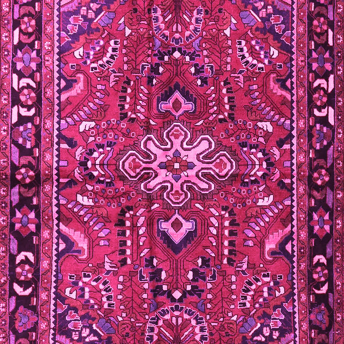 Machine Washable Persian Pink Traditional Rug, wshtr4248pnk