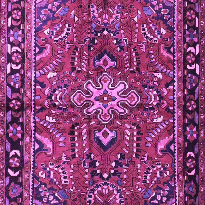 Machine Washable Persian Purple Traditional Area Rugs, wshtr4248pur