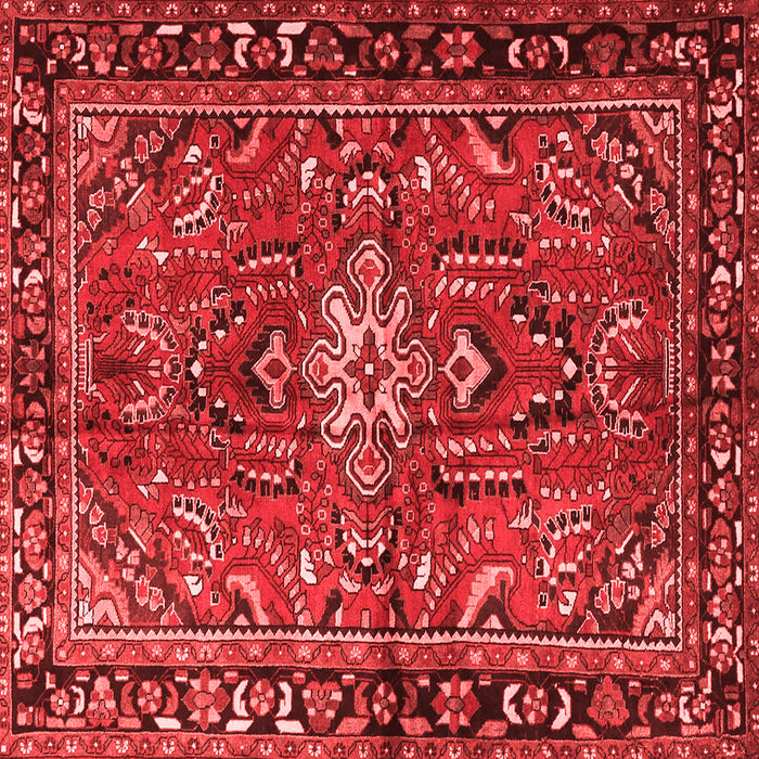 Machine Washable Persian Red Traditional Rug, wshtr4248red