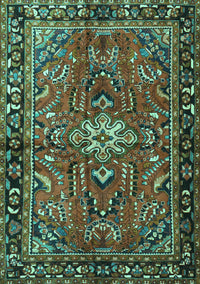 Persian Turquoise Traditional Rug, tr4248turq