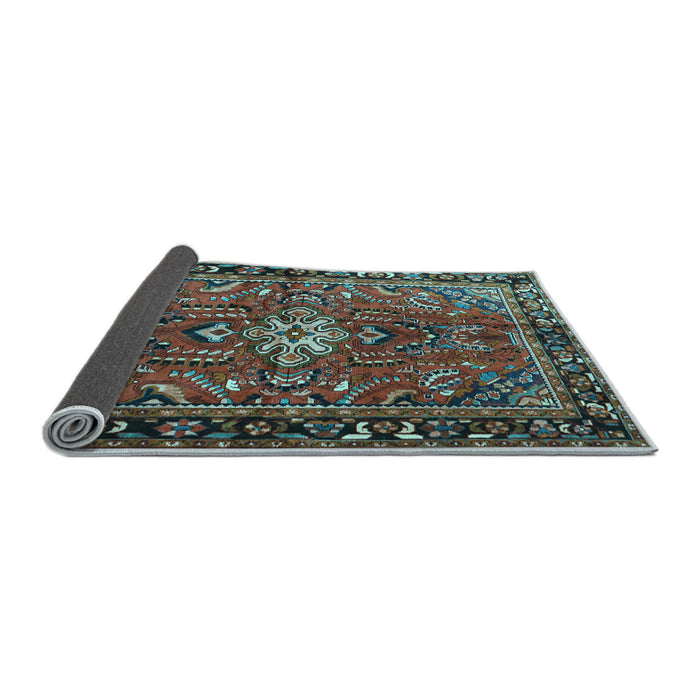 Sideview of Persian Light Blue Traditional Rug, tr4248lblu