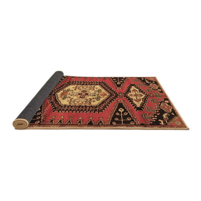 Sideview of Persian Brown Traditional Rug, tr4249brn