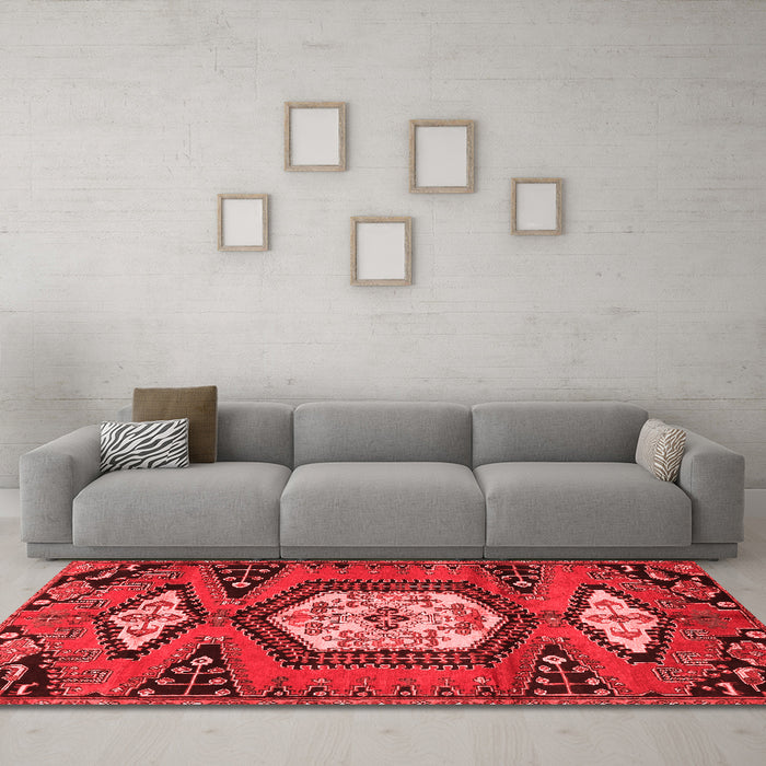 Traditional Red Washable Rugs