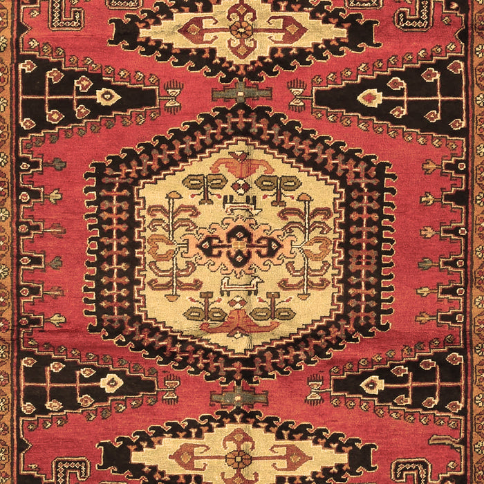 Machine Washable Persian Brown Traditional Rug, wshtr4249brn