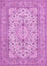 Medallion Pink Traditional Rug, tr424pnk