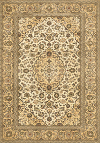 Medallion Brown Traditional Rug, tr424brn