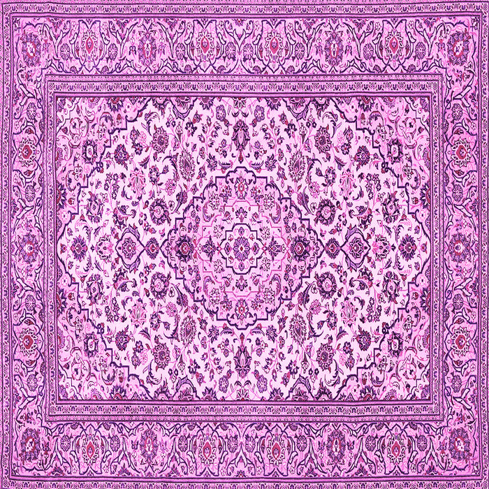 Square Medallion Pink Traditional Rug, tr424pnk