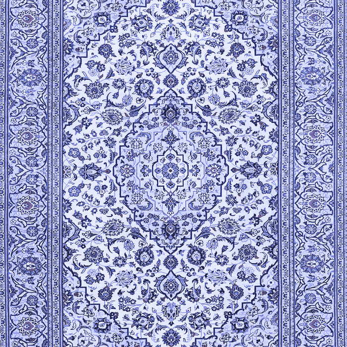 Medallion Blue Traditional Rug, tr424blu