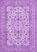 Medallion Purple Traditional Rug, tr424pur