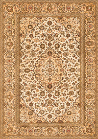 Medallion Orange Traditional Rug, tr424org