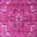 Square Persian Pink Traditional Rug, tr4250pnk