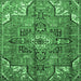 Square Persian Emerald Green Traditional Rug, tr4250emgrn