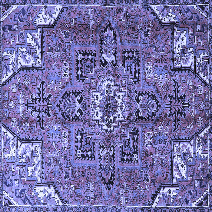 Square Persian Blue Traditional Rug, tr4250blu
